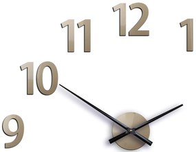 Nástěnné samolepící hodiny Amadeus 75 cm šedohnědé