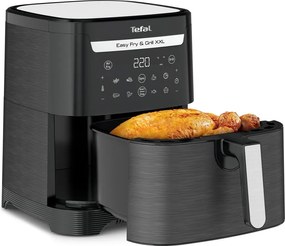 Čierna teplovzdušná fritéza Easy Fry &amp; Grill XXL EY801815 – Tefal