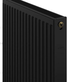 Mexen CV21, panelový radiátor 900 x 1300 mm, spodné pripojenie, 2309 W, čierna, W621-090-130-70