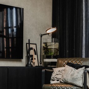 Dizajnová stolná lampa čierna vrátane LED s dotykovým a indukčným nabíjaním - Don