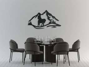 drevko 3D nálepka Klusajúci kôň Rozmer obrazu: 25,5 x 44,5 cm, Farba dekorácie: Čierna