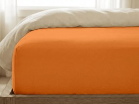 Jersey plachta s lycrou oranžová 180 x 200 cm