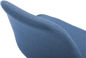 Stolička Maverick B - látka, podnož kov čierna matná - Modrá