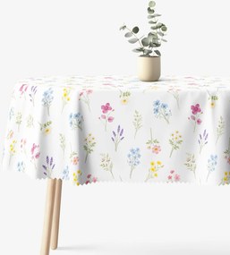 Goldea oválny teflónový obrus - kvetinová záhrada 120 x 200 cm