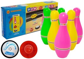 LEAN TOYS Bowlingová sada 6 kolkov so svetlami