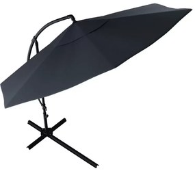 Záhradný skladací slnečník SUNVI 300 cm, grafitový + obal zdarma
