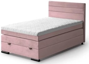Kontinentálna boxspring posteľ LORA 200x120, béžová (mono 232)