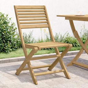 Skladacie záhradné stoličky 2 ks 48,5x61,5x87 cm akáciový masív 365739
