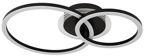 Globo 48039-30 - LED stropné svietidlo LORETTA LED/30W/230V pr. 33x50 cm čierne