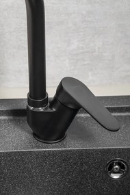 Sapho Sapho, CORNELI stojánkova drezová batéria s vysokou hubicou, čierna matná, CE60/15