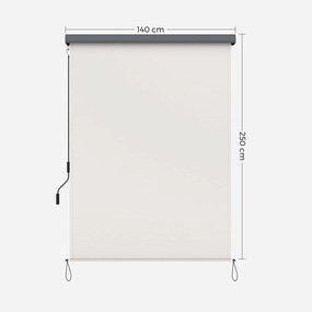 Zvislá markíza 1,4 x 2,5 m, béžová