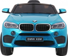 Ramiz Detské elektrické autíčko BMW X6M lakované - modré SUV + diaľkové ovládanie