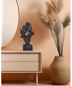 Stolová dekorácia 29x9x17 cm živica/čierna