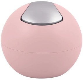 Ružový plastový odpadkový kôš 1 l Bowl Matt – Spirella