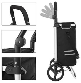 Nákupný vozík SONGMICS KST03BK