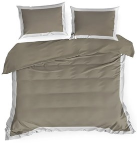 Dekorstudio Exkluzívne posteľné obliečky LAURA - tmavobéžové Rozmer posteľných obliečok: Šírka x Dĺžka: 160x200cm + 2 ks 70x80 cm