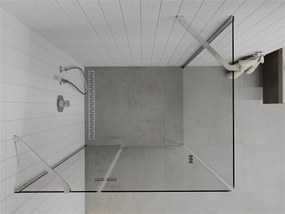 Mexen ROMA sprchovací kút 70x110cm, 6mm sklo, chrómový profil-číre sklo, 854-070-110-01-00