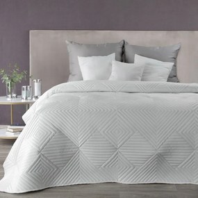 Dekorstudio Zamatový prehoz na posteľ SOFIA2 v bielej farbe Rozmer prehozu (šírka x dĺžka): 220x240cm