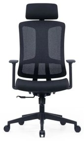 Kancelárska ergonomická stolička SLIDE — látka, sieť, viac farieb Červená
