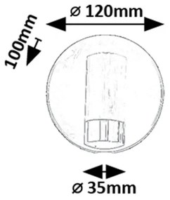 Rabalux 75040 - LED Nástenné bodové svietidlo KADIR LED/3W/230V 4000K