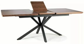 Rozkládací jídelní stůl Logan 160/200 cm cm ořech/černý