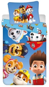 DETSKÉ OBLIEČKY Z MIKROVLÁKNA PAW PATROL 140X200 CM, 1 KS 70X90 CM VZOROVANÉ