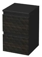 Kúpeľňová skrinka nízka SAT Cube Way 32,5x51x33 cm hnedá mat CUBE3DN322ZHP