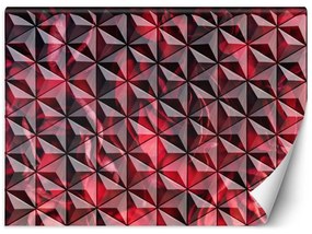 Gario Fototapeta Červená geometria Materiál: Vliesová, Rozmery: 200 x 140 cm