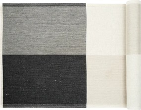 Podložka do sauny Saaristo 48x150, ľan-čierno-biela