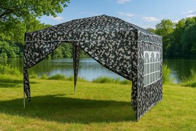INSTENT záhradný párty stan - 3 x 3 m, urban + 2 bočnice