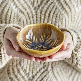 Bloomingville Keramická mištička Acco Bowl Brown 12 cm