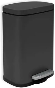 Spirella Spirella pedálový odpadkový kôš akira matná čierna oceľ 5 l 10.19834