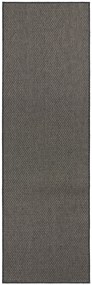 BT Carpet - Hanse Home koberce Behúň Nature 104274 Grey – na von aj na doma - 80x350 cm