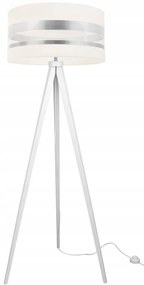 Stojacia lampa Intense Chrome, 1x textilné tienidlo (výber zo 6 farieb), (výber z 5 farieb konštrukcie), (fi 40cm)