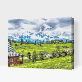 Gario Maľovanie podľa čísel Vysoké Tatry Rozmery: 40 x 30 cm, Rámovanie: S vnútorným rámom