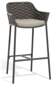 PANAMA barová stolička black/taupe