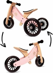 Drevené balančné odrážadlo Tiny Tot Plus 2v1 ružová