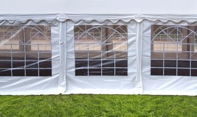 Záhradný Party stan 4x12m PVC PREMIUM Ohňovzdorný Farba: Biela