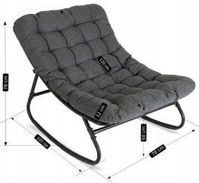 PROXIMA.store - Relaxačné hojdacie kreslo AURORA FARBA: béžová