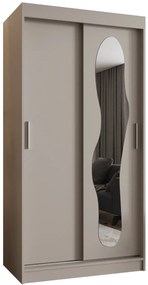 Šatníková skriňa 100 cm Ulta (kašmír). Akcia -53%. Vlastná spoľahlivá doprava až k Vám domov. 1126315