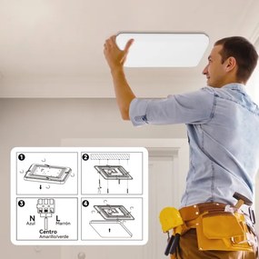 Brilagi - LED stmievateľné stropné svietidlo MILKY WAY LED/24W/230V 3000-6500K s diaľkovým ovládaním