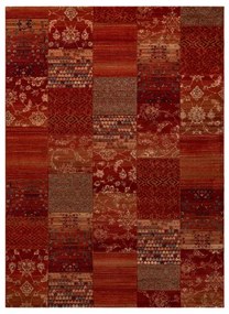 Koberec KASHQAI 4327 300 Patchwork bordový