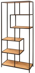Polica Slim Line 185x77cm dub divoký čierny