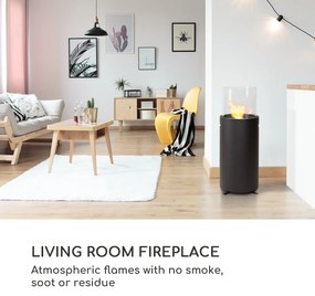 Blumfeldt Fiamme Tamburo, etanolový krb, horák z nehrdzavejúcej ocele, 0,8 litra, doba horenia 4-5 hod.