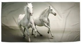 Sablio Uterák Dva biele koňe - 50x100 cm