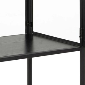 Vitrína Seaford 77x185,6 cm čierna