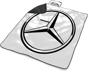 Sablio Plážová deka Logo 1 Biela: 200x140 cm