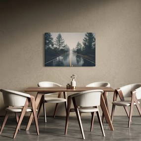 Obraz cesty v daždi (90x60 cm)