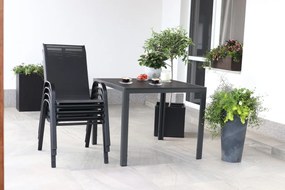 Záhradný jedálenský set Viking M + 4x kovová stolička Ramada