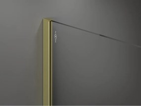 Mexen Kioto, sprchová zásteny typ Walk-In 155 x 200 cm, 8mm číre sklo, zlatý matný profil, 800-155-101-55-00